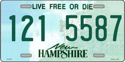 NH license plate 1215587