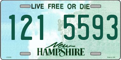 NH license plate 1215593