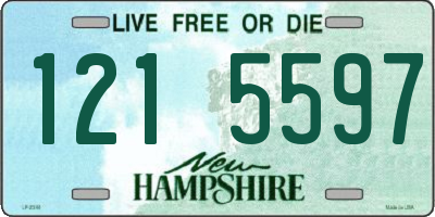 NH license plate 1215597