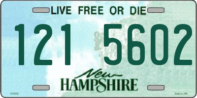 NH license plate 1215602