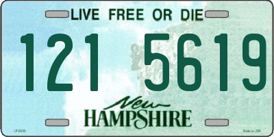 NH license plate 1215619