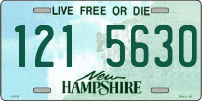 NH license plate 1215630