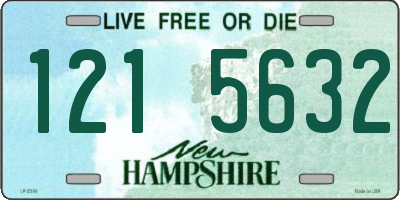 NH license plate 1215632