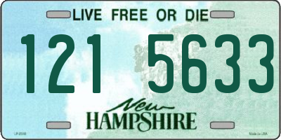 NH license plate 1215633