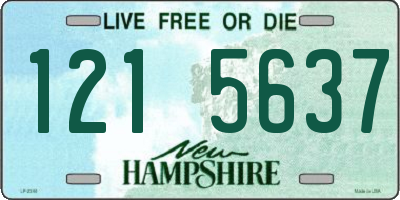NH license plate 1215637