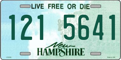 NH license plate 1215641