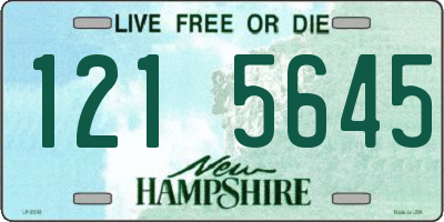NH license plate 1215645