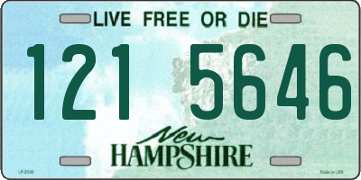 NH license plate 1215646