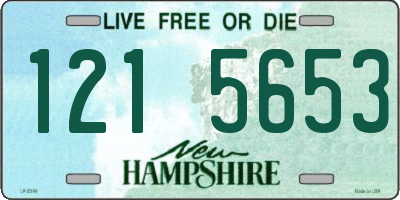 NH license plate 1215653
