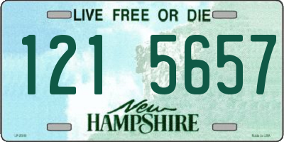 NH license plate 1215657