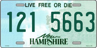 NH license plate 1215663