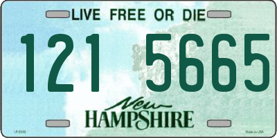NH license plate 1215665