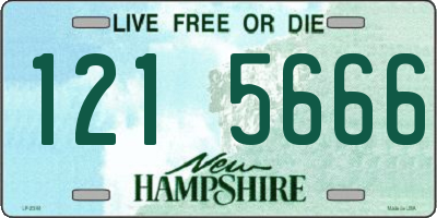 NH license plate 1215666