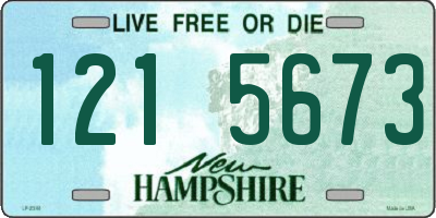 NH license plate 1215673