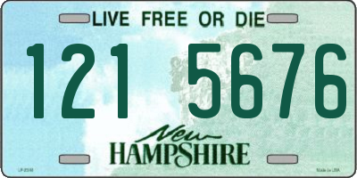 NH license plate 1215676