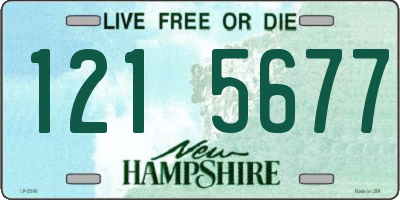 NH license plate 1215677