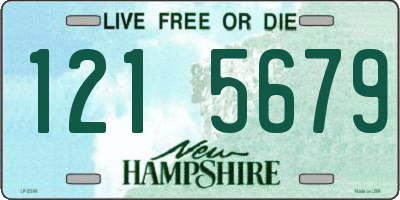 NH license plate 1215679