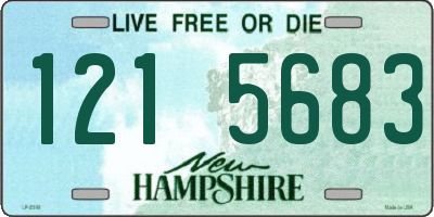 NH license plate 1215683