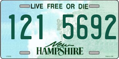 NH license plate 1215692