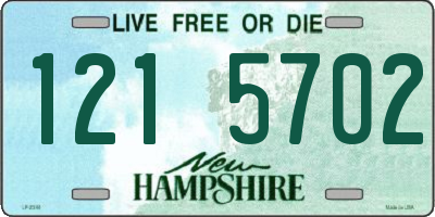 NH license plate 1215702