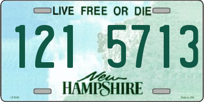 NH license plate 1215713