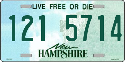 NH license plate 1215714