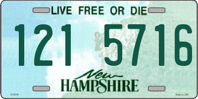 NH license plate 1215716