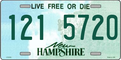 NH license plate 1215720