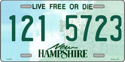 NH license plate 1215723