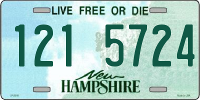 NH license plate 1215724