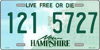 NH license plate 1215727