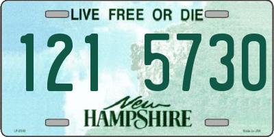 NH license plate 1215730