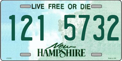 NH license plate 1215732