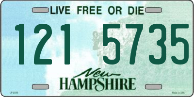 NH license plate 1215735