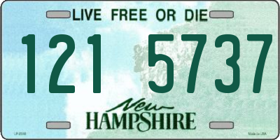 NH license plate 1215737