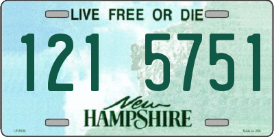 NH license plate 1215751
