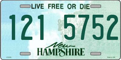 NH license plate 1215752
