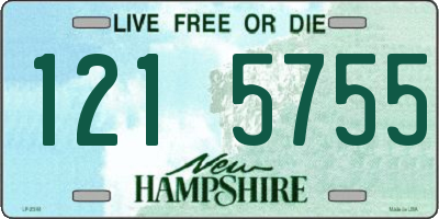 NH license plate 1215755