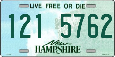 NH license plate 1215762