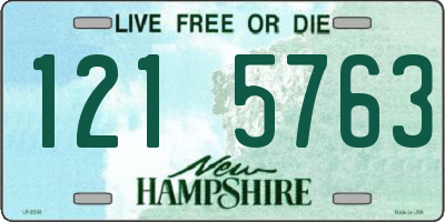 NH license plate 1215763