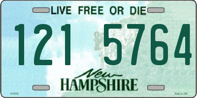 NH license plate 1215764