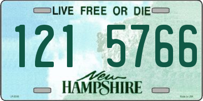 NH license plate 1215766