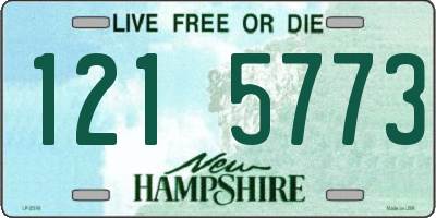NH license plate 1215773