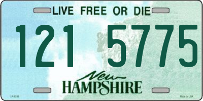 NH license plate 1215775
