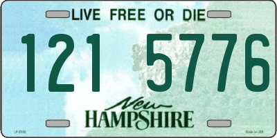NH license plate 1215776