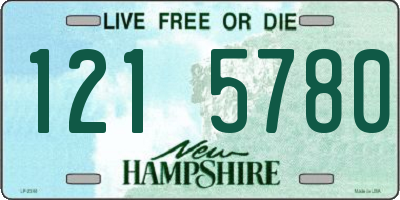 NH license plate 1215780