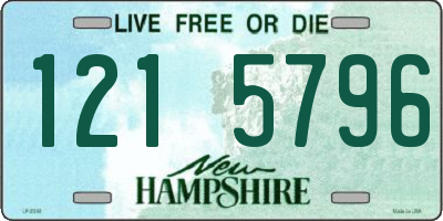 NH license plate 1215796