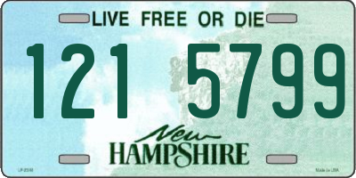 NH license plate 1215799