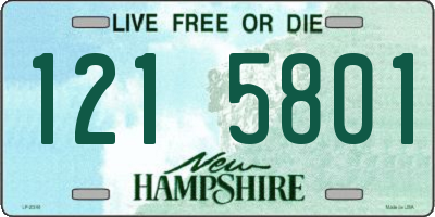 NH license plate 1215801