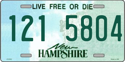 NH license plate 1215804